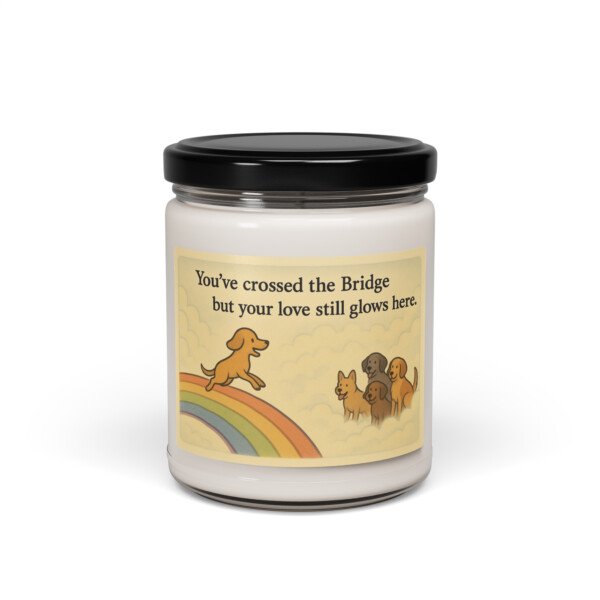 Rainbow Bridge Memorial Candle – A Heartfelt Tribute to Your Beloved Pet - Image 2