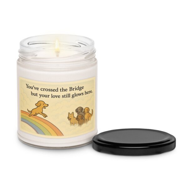 Rainbow Bridge Memorial Candle – A Heartfelt Tribute to Your Beloved Pet - Image 6