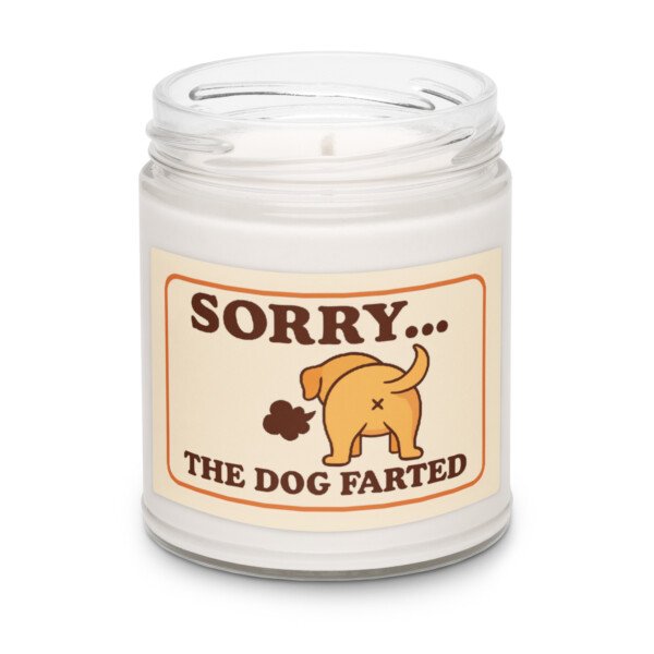 Sorry... The Dog Farted Scented Candle – A Quirky and Calming Gift - Image 8
