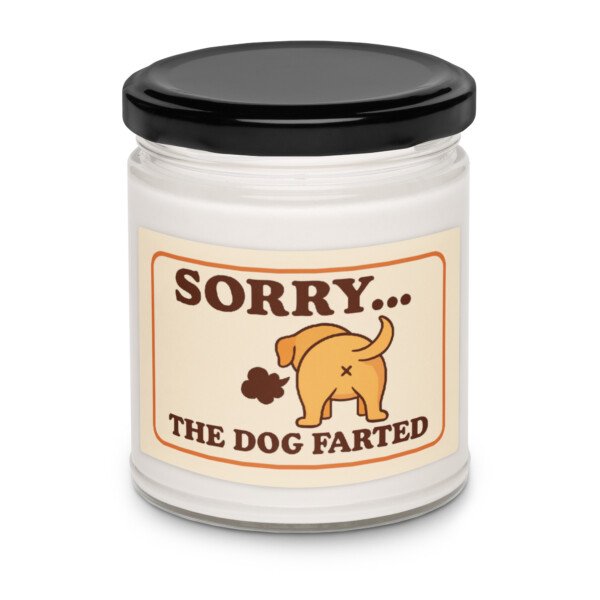 Sorry... The Dog Farted Scented Candle – A Quirky and Calming Gift - Image 15