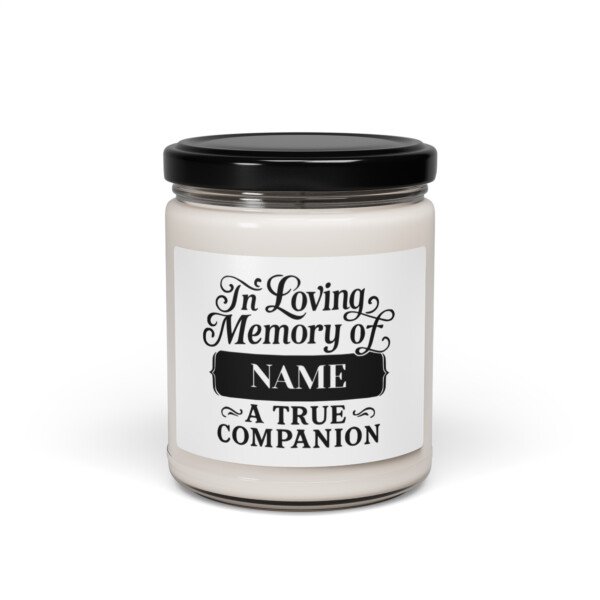 Custom Pet Name Memorial - In Memory Of - Candle - Image 4