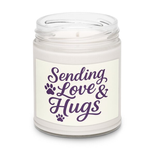 Sending Love & Hugs - Candle - Image 2