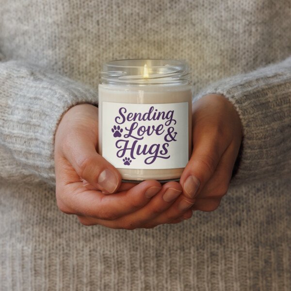 Sending Love & Hugs - Candle - Image 3