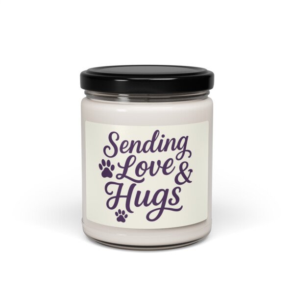 Sending Love & Hugs - Candle - Image 4