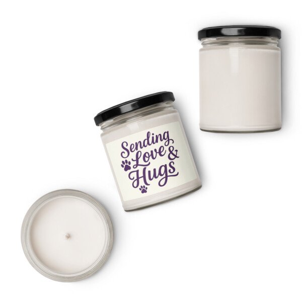 Sending Love & Hugs - Candle - Image 5