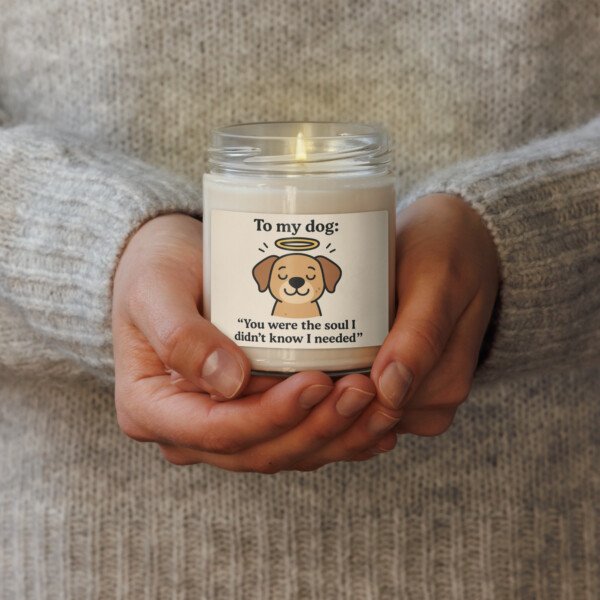 "To My Dog" Memorial Candle - Image 3
