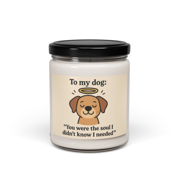 "To My Dog" Memorial Candle - Image 5