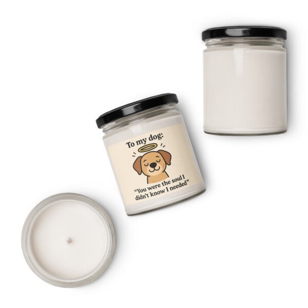 "To My Dog" Memorial Candle - Image 4